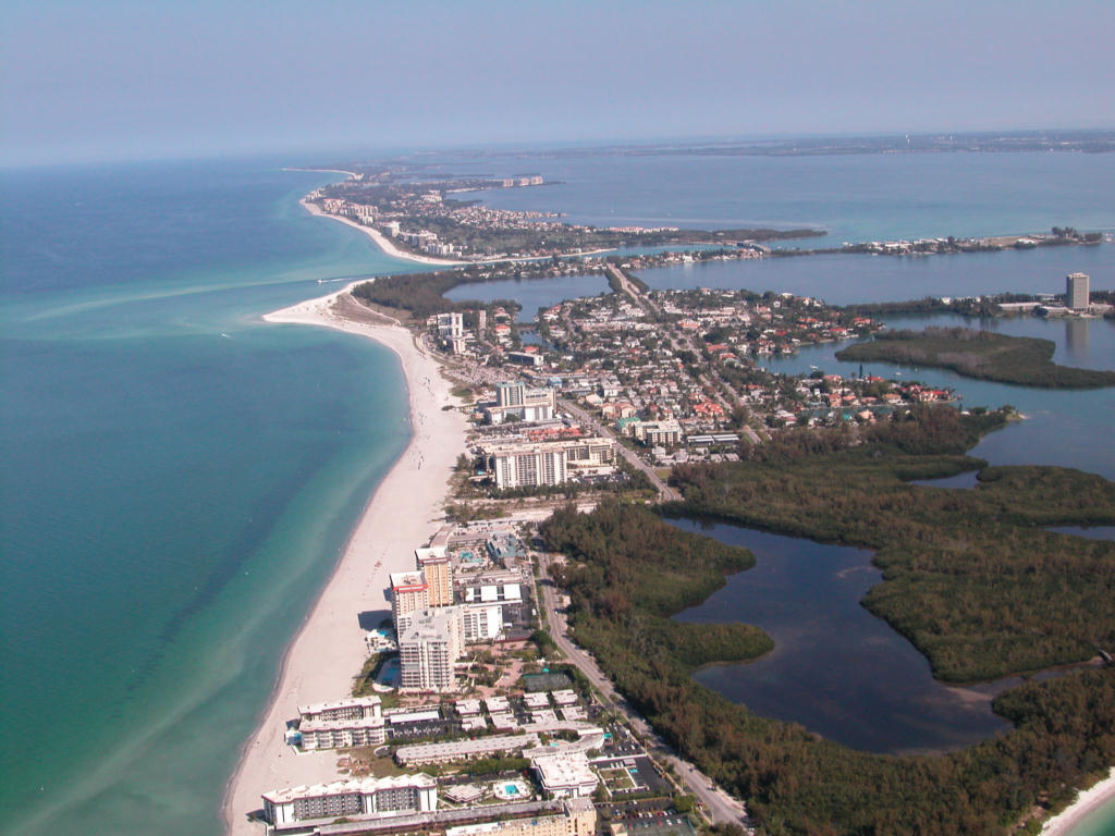 White sandy beaches of Sarasota