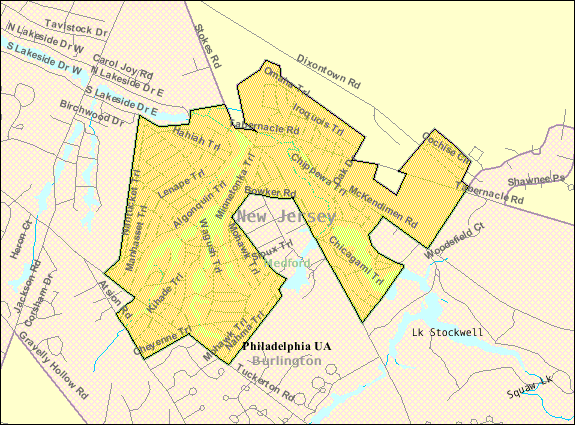 Medford Lakes Map