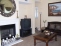 Living Room with fireplace and cathedral ceilings no image